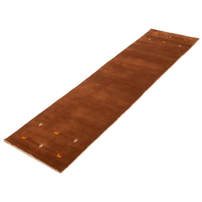 Kashkuli Gabbeh Brown Rug 2'8" x 11'1" - 2'8 x 11'1