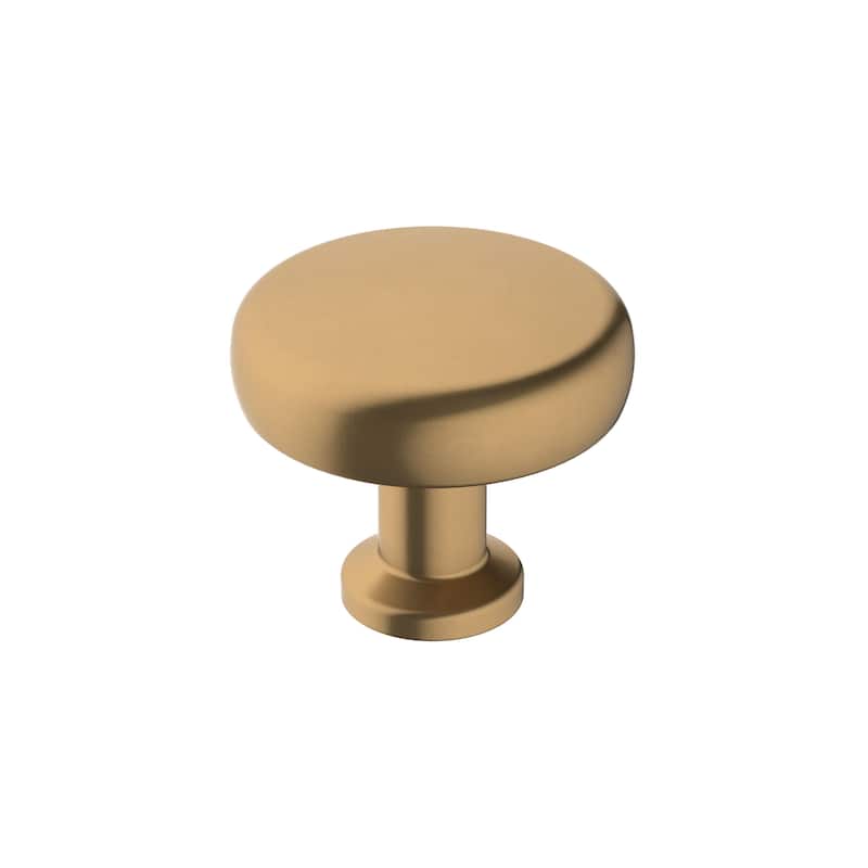 Factor 1-1/4 in (32 mm) Diameter Champagne Bronze Cabinet Knob - 1.25