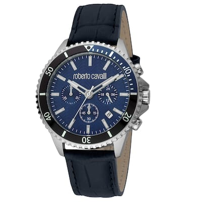 Roberto Cavalli Men's Classic Blue Dial Watch - RC5G049L0025 - 6 (36)