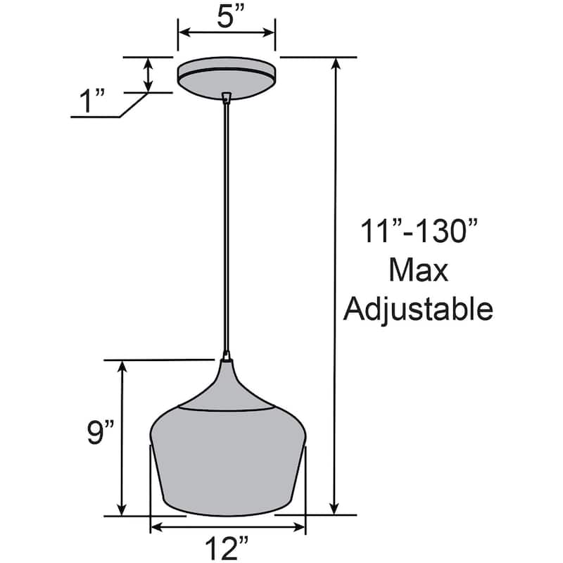 Access Lighting 52057 Blend 12" Wide Wood Pendant