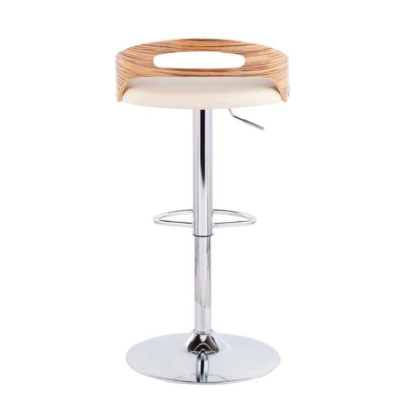 Carson Carrington Simon Adjustable Bar Stool with Oval Footrest (Set of 2)