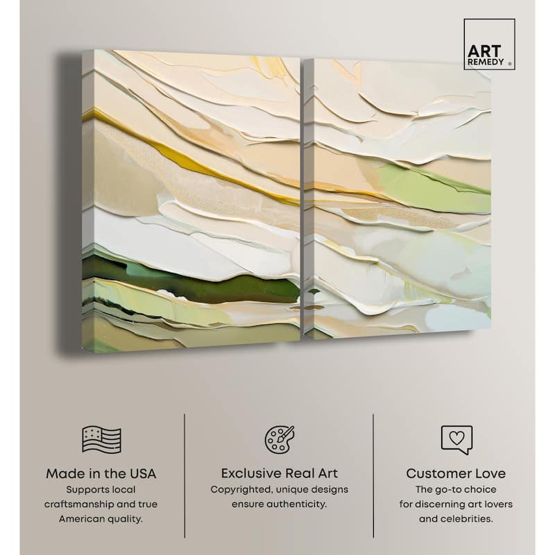 Mossy Glen Canvas Set of 2 by Art Remedy, Gallery Wrapped