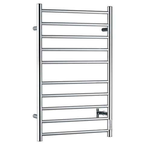 ANZZI Crete 10-Bar Stainless Steel Wall Mounted Towel Warmer - Chrome