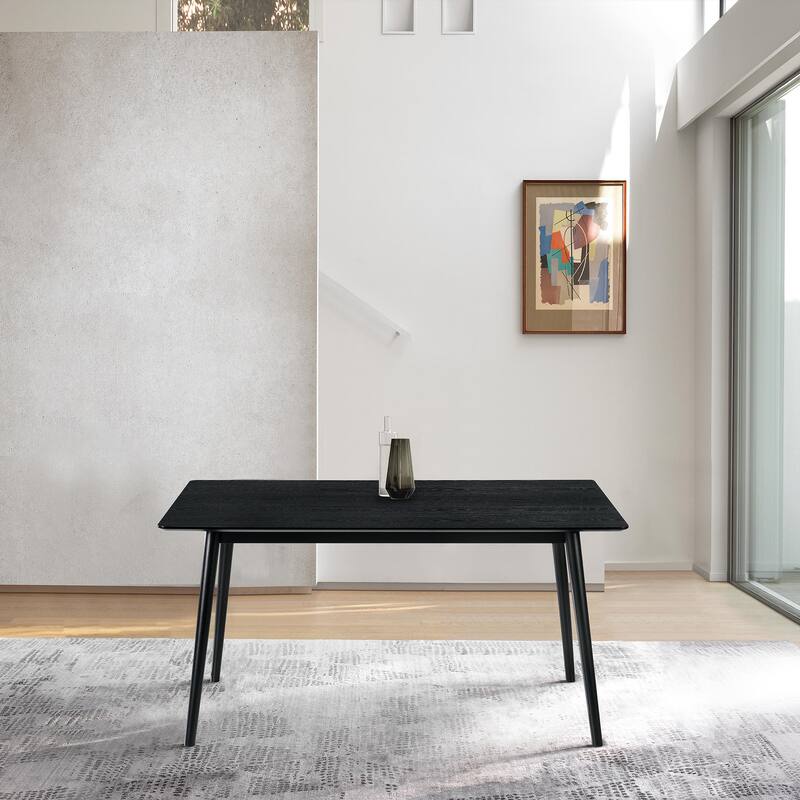 Westmont Juno Black or Walnut Wood 5 Piece Dining Set