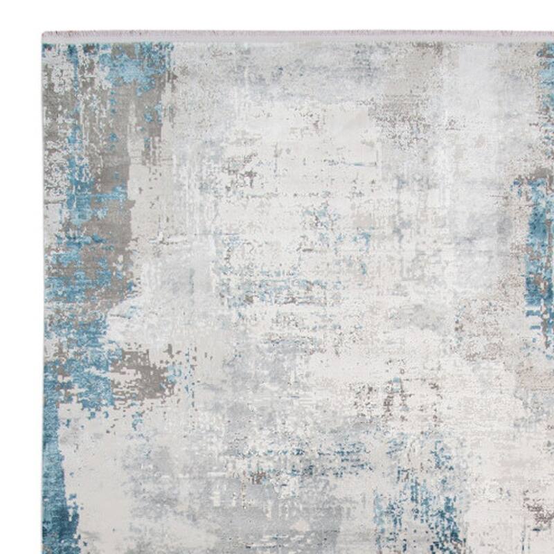 HomeRoots Abstract Contemporary Rectangle Area Rug - 36.00 in. x 24.00 in. x 0.30 in.