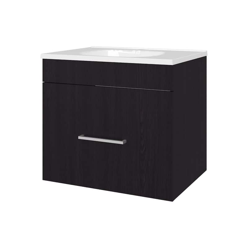 Story Floating Bathroom Vanity Set with Sink, One Drawer