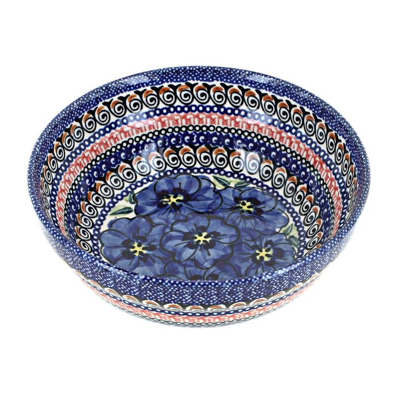Blue Rose Polish Pottery Zaklady Cereal Bowl