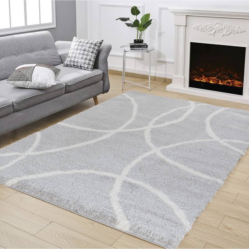 Loft Shag GC_CZY1002 Grey Shaggy Area Rug