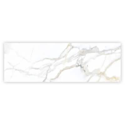 Apollo tile 16" x 48" Strata Matte Soft White Ceramic Tile (15.5 sq ft/case) - 3 Pack