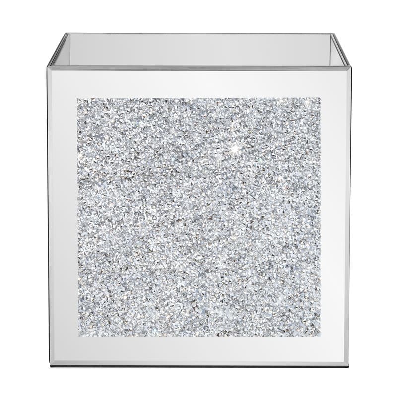 Glass Pot Planter Set Of 2 - Silver