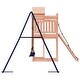 preview thumbnail 13 of 14, vidaXL Swing Set Outdoor Backyard Wooden Playground Equipment for Kids Age 3-8