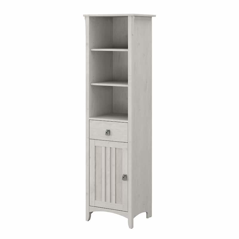 Salinas Tall Narrow Bookcase Storage Cabinet by Bush Furniture