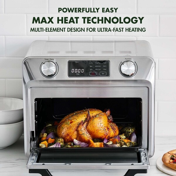 GreenPan Bistro Stainless Steel 9-in-1 Air Fry Oven, PFAS-Free