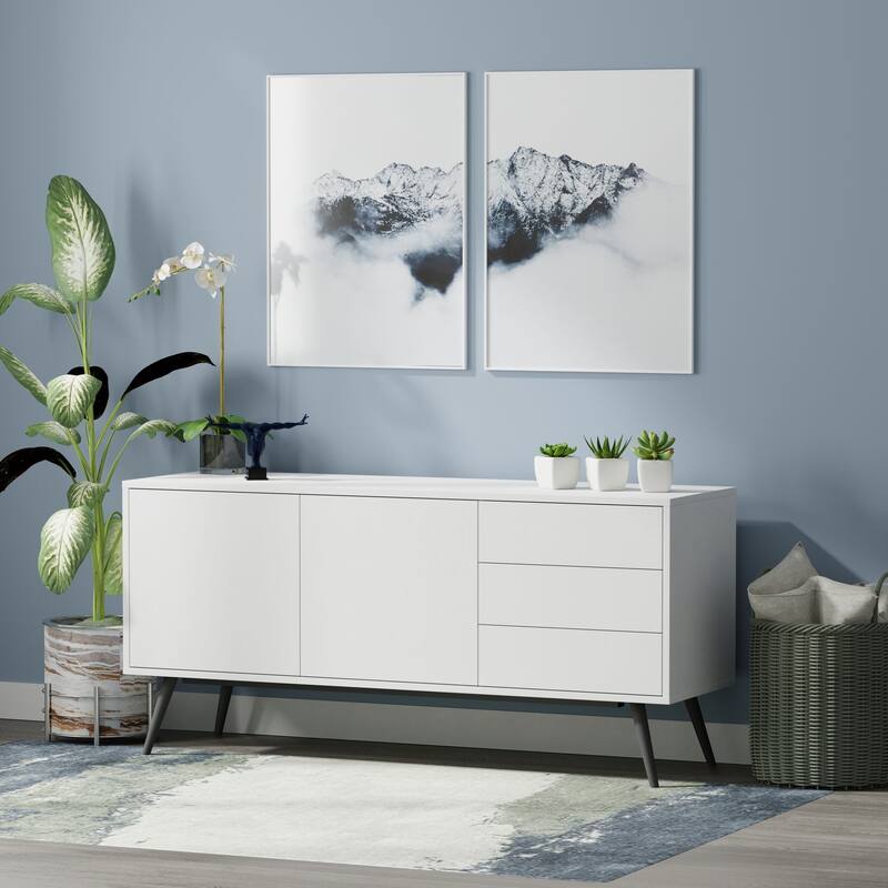 Glenwillow Home Atlas 59" Mid-Century Modern TV Stand Console