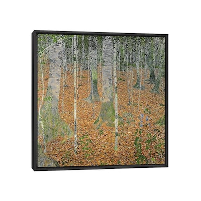 iCanvas "The Birch Wood, 1903" by Gustav Klimt Framed Canvas Print