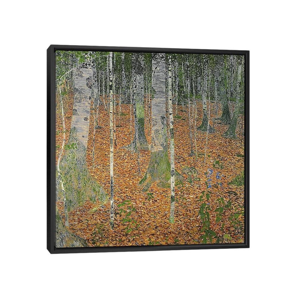 iCanvas "The Birch Wood, 1903" by Gustav Klimt Framed Canvas Print