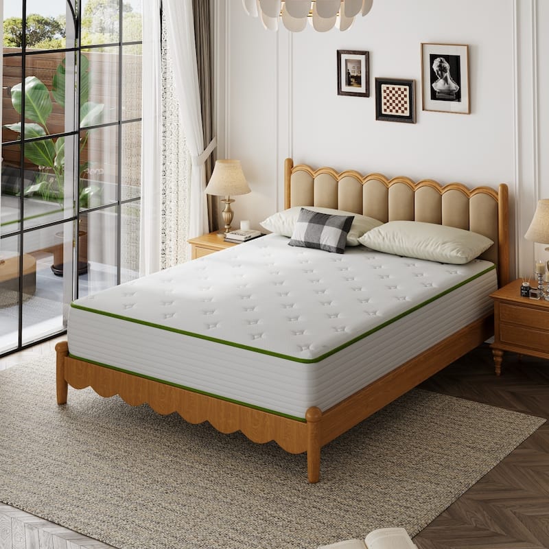 SweDrea 12 in. Medium Hybrid Gel Memory Foam Mattress In a Box with CertiPUR-US, SGS and OEKO-TEX