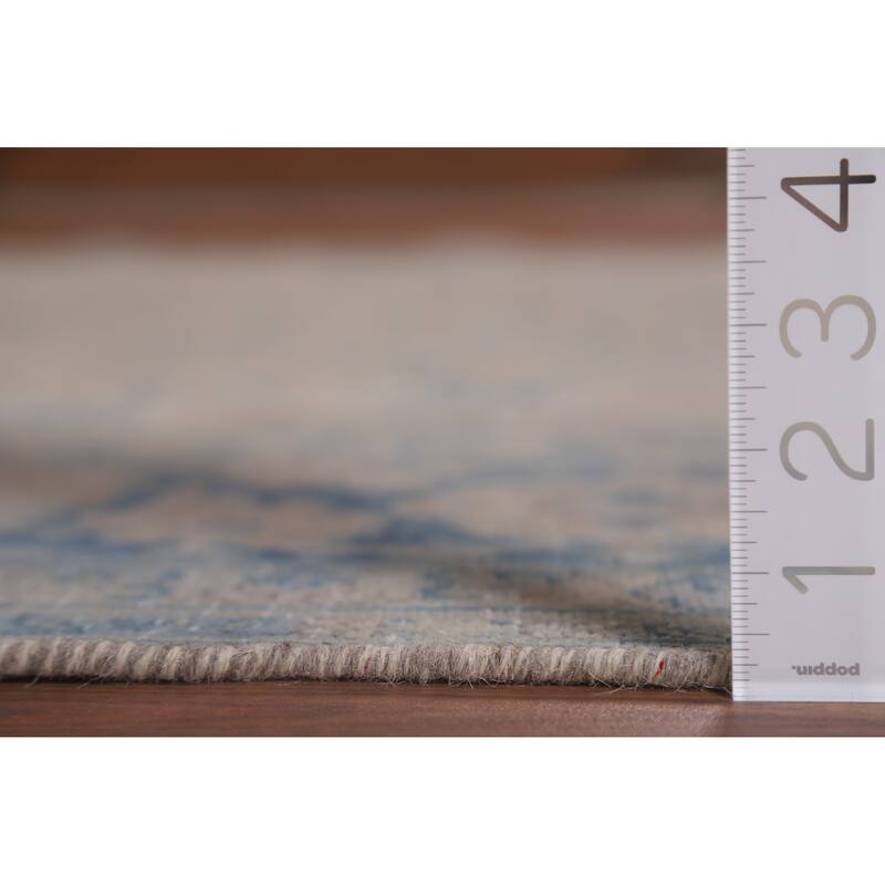 Distressed Najafabad Persian Antique Area Rug Hand-knotted Wool Carpet - 8'4" x 12'2"