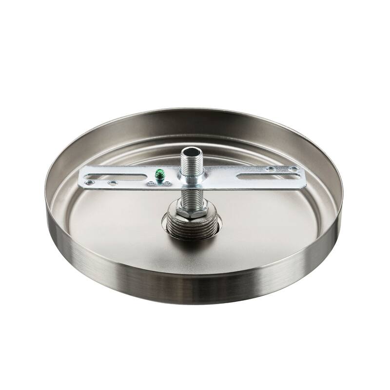 Aspen Creative Transitional Chandelier&Light Fixture Canopy Kit w/Collar Loop,Brushed Nickel,5-1/8" Diameter,1" Center Hole