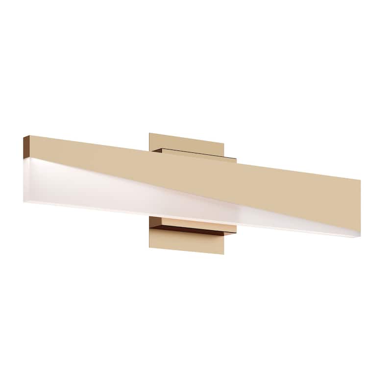 AFX Slant LED Vanity Light - Light Antique Brass - 24"