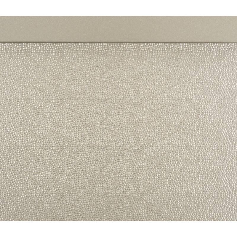 Silver Nightstand, Textural Drawer Fronts, Polished Knobs, Modern Traditional Design