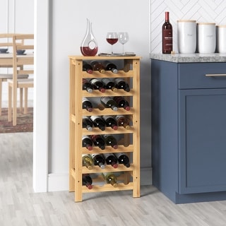 ClosetMaid Bamboo 28 Bottle Wine Rack On Sale Bed Bath