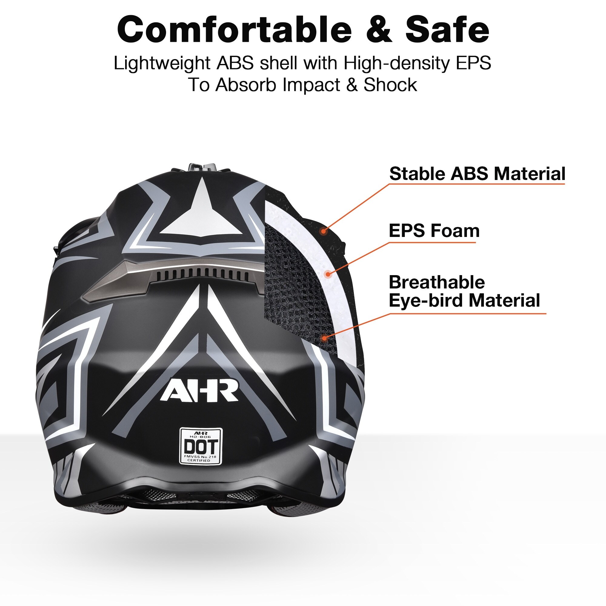 AHR Offroad Full Face Motorcycle Helmet Motocross Dirt Bike ATV DOT Approved L - Overstock - 42904240 AHR Offroad Full Face Motorcycle Helmet Motocross Dirt Bike ATV DOT Approved L - Overstock - 42904240