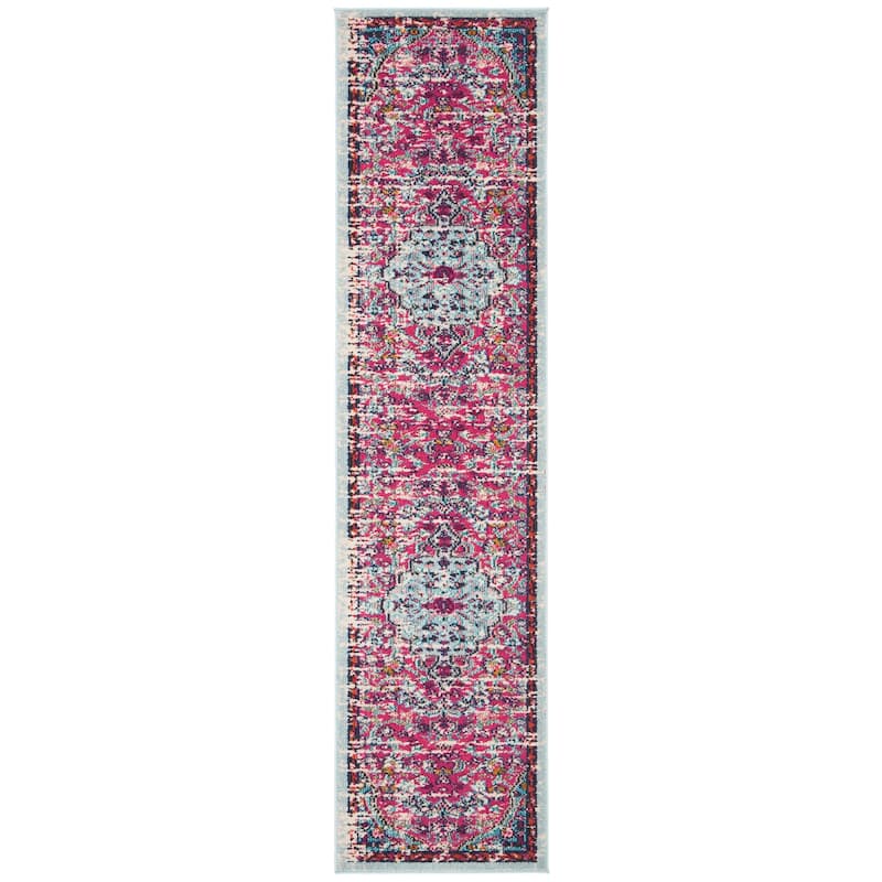 SAFAVIEH Madison Sabire Boho Medallion Distressed Rug