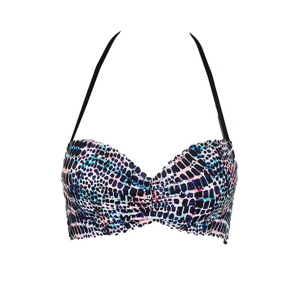 black underwire halter bikini top
