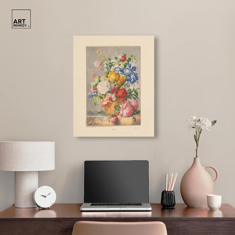 Bloemenstilleven 1777 Canvas by Art Remedy, Gallery Wrapped
