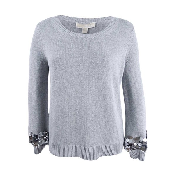 sequin cuff jumper