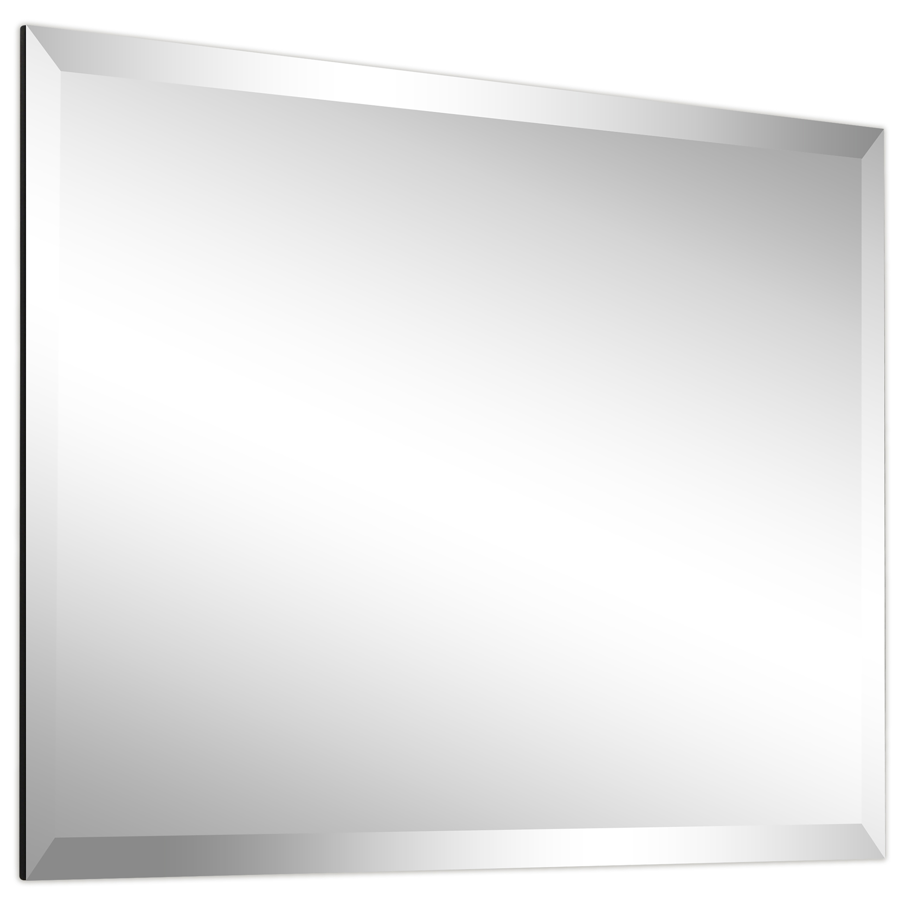 Frameless Beveled Prism Wall Mirror - Clear - Overstock - 24220389