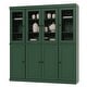 preview thumbnail 27 of 145, Palace Imports 100% Solid Wood Pantry Cabinet, Adjustable Shelves, 65" Wide, 71.5" Tall - 65" x 71.5" Green - 4 Clear Glass-4 Solid