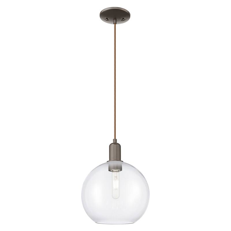 Innovations Lighting Endless Possibilities Arcadia - Athens - 1 Light 10" Cord Hung Mini Pendant - Clear/Oil Rubbed Bronze