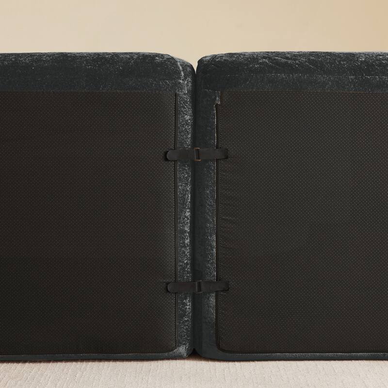 Sofa Couches With boneless Sofa,Soft Velvet Fabric,Bottom Anti-Slip Design