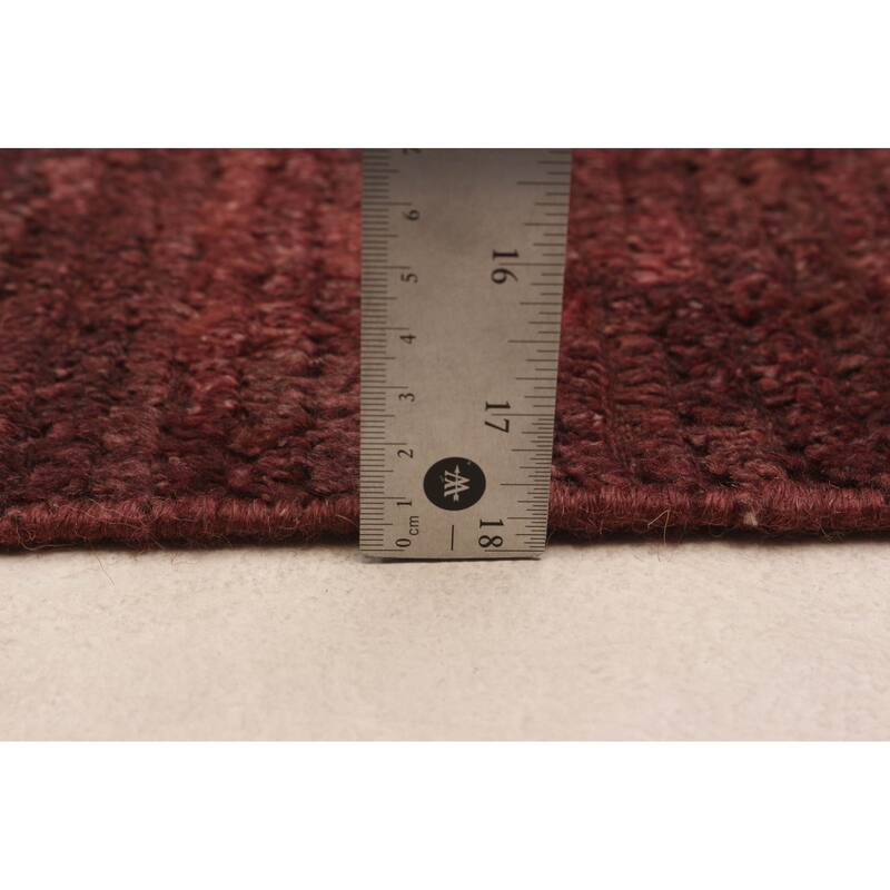 ECARPETGALLERY Hand-knotted Finest Peshawar Ziegler Red Wool Rug - 6'4 x 10'4