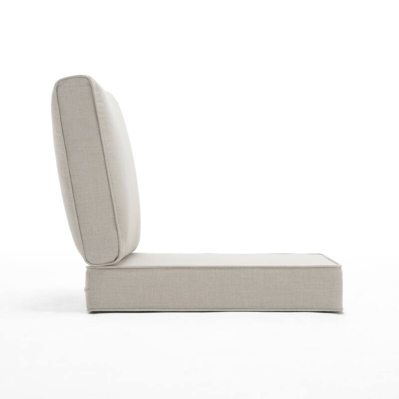 Outdoor 4.7" Thick Sunbrella Cushion Set with Back and Seat Cushions