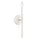 preview thumbnail 1 of 4, Breezeway 14.25'' High 1-Light Sconce - White Coral