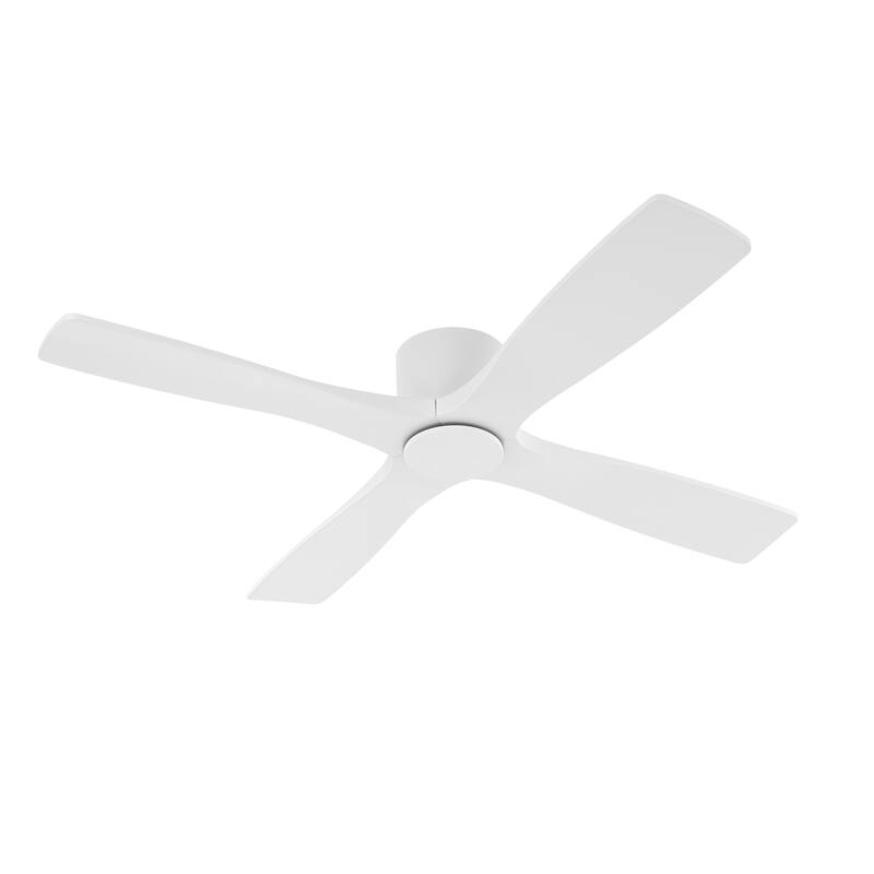MLiAN 48" 4 Blades Indoor DC Flush Mount Ceiling Fan with Remote