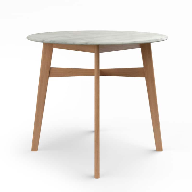 Simon 36" Round Faux Marble Round Dining Table