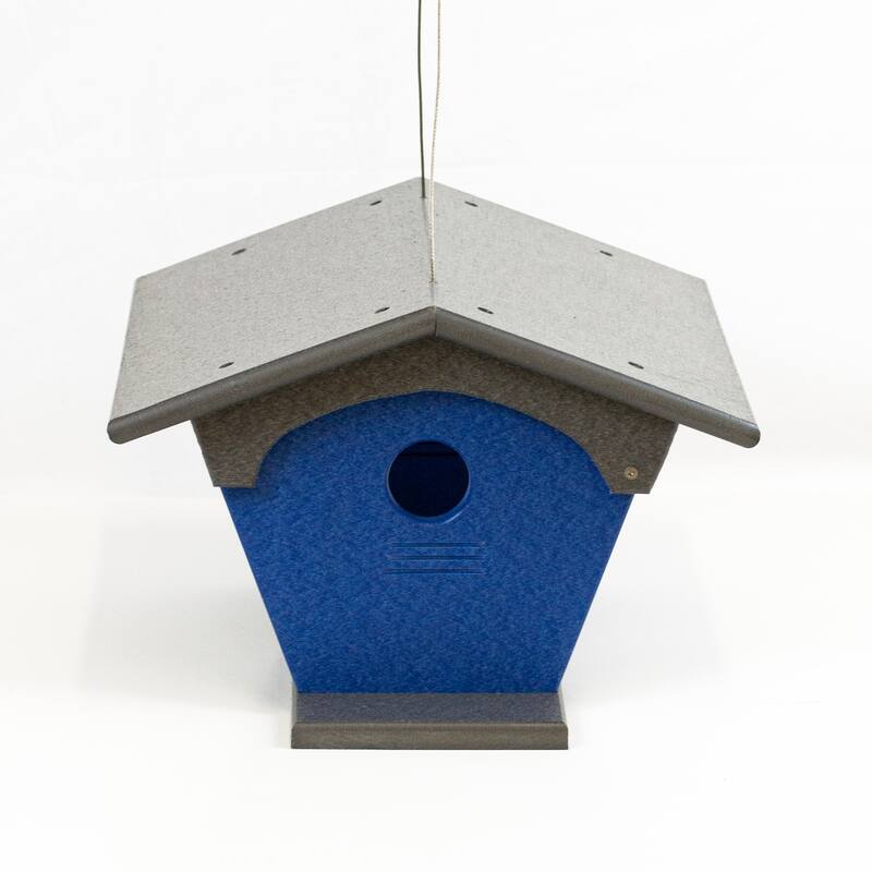 OUTDOOR LEISURE PRODUCTS Model GM4GBL Blue Bird Feeder Made with High Density Poly Resin