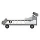 preview thumbnail 7 of 9, Full Size Creativity Kids Bed Car-Shaped Platform Bed, Unique Wooden Frame Kids Bed with Footboard and Storage Shelf, Grey