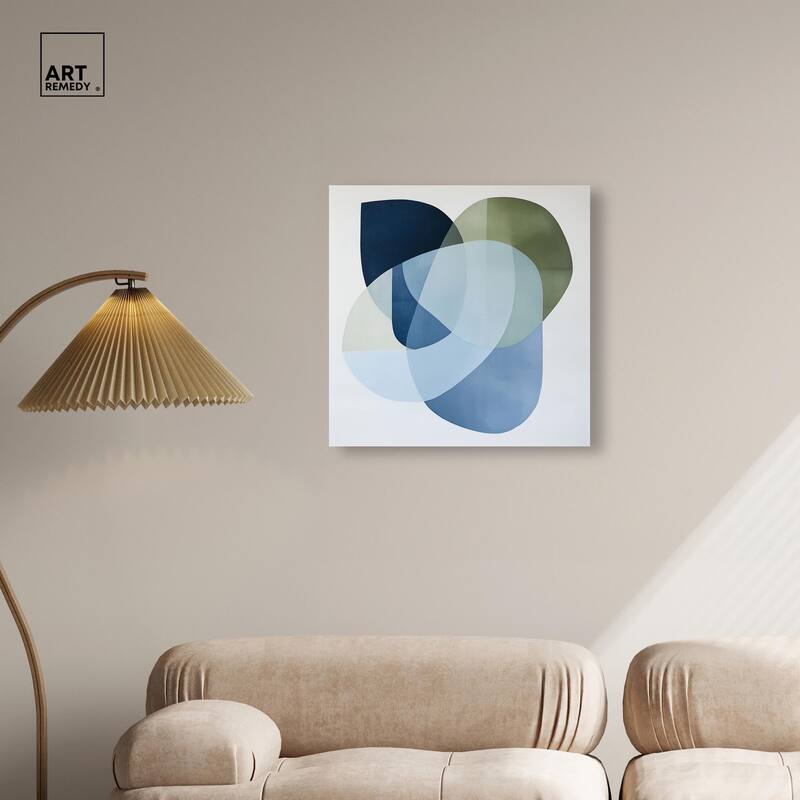 Serene Overlap I Canvas by Art Remedy, Gallery Wrapped