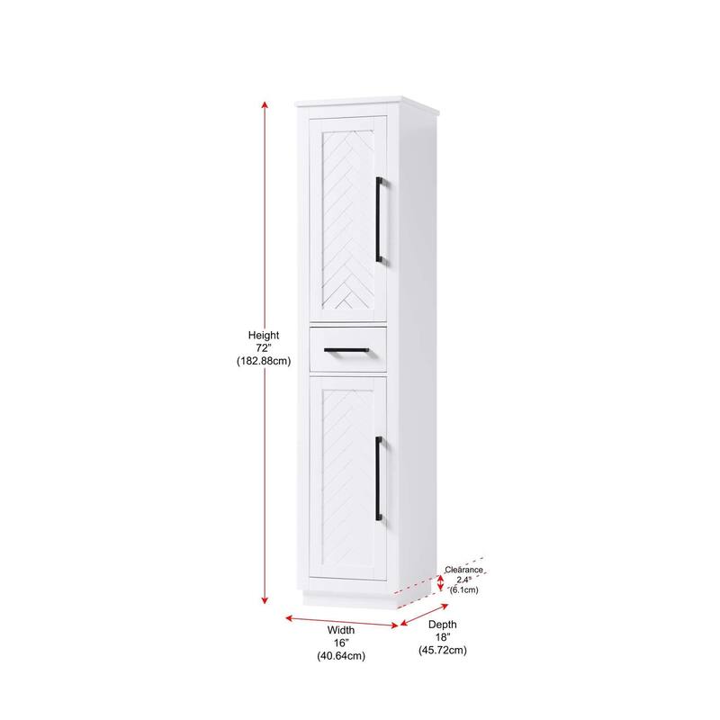 Raphael Bath Storage Cabinet (16-28 In.)