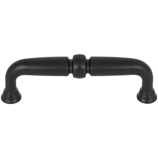 Top Knobs Henderson 3-3/4 Inch Center to Center Handle Cabinet Pull - Flat Black