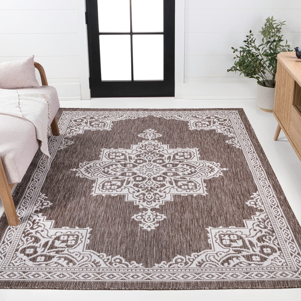 JONATHAN Y Casual Medallion Indoor/Outdoor Area Rug