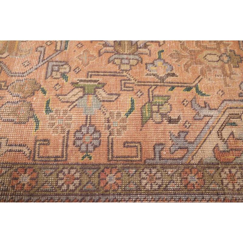 ECARPETGALLERY Hand-knotted Antalya Vintage Copper Wool Rug - 9'6 x 12'6