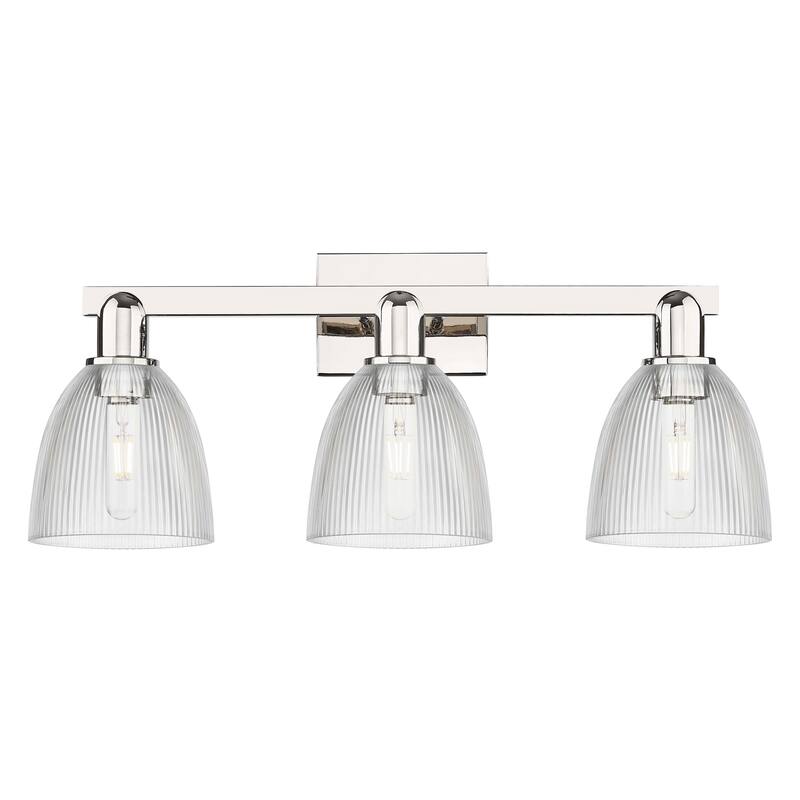 Innovations Lighting Endless Possibilities Arcadia - Castile - 3 Light 25" Bath Vanity Light - Clear/Polished Nickel