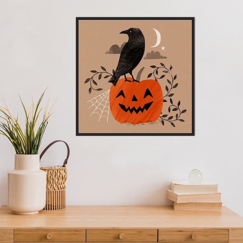Amanti Art Graphic Halloween II Framed Canvas Wall Art