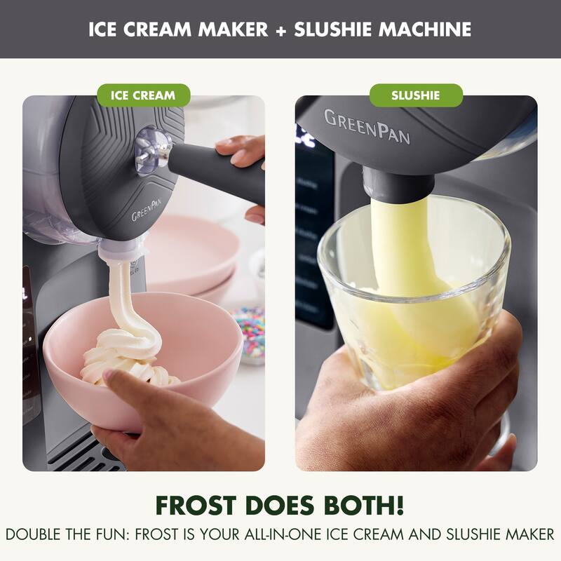GreenPan Frost 15-in-1 Ice Cream & Slushie Drink Maker